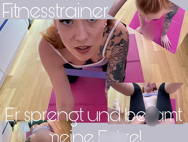 per***ser Fitnesstrainer - Er sprengt und besamt meine fo**e!