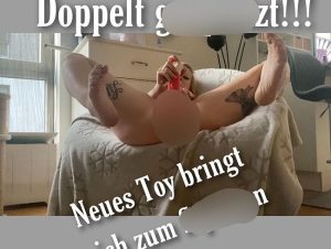 Pia_July Porno Video: Doppelt gespri**t!!! Neues Toy bringt mich zum Squirten