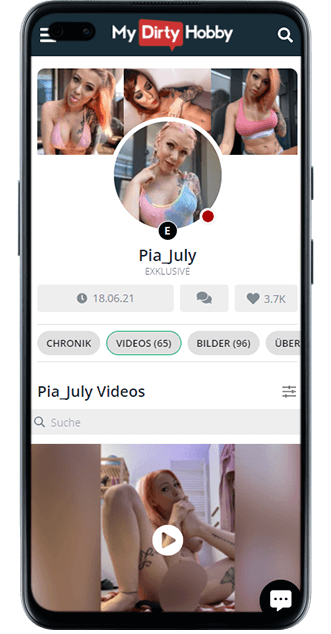 Pia July bei MyDirtyHobby